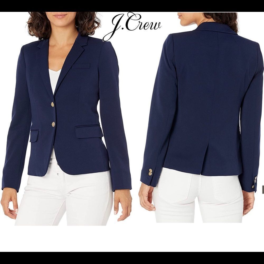 J. Crew Mercantile Women's Schoolboy Blazer navy Sz 6